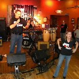 the winner of the black strat, Rogena Trimpe, was not present. She was notified and received her prize a few weeks later (pics of the presentation are on the Jam4Dan Facebook Page)