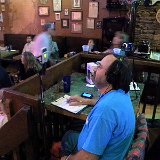 Carl Schwartz assisting with sound and audio recording