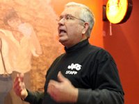 Tom Krebs (Jam4Dan trustee and secretary/treasurer) gave a brief history of Jam4Dan which included a reminder of the events three purposes: 1) Honor Dan Falley, 2) Raise scholarship funds, and 3) Provide Topeka&#39;s musicians a unique opportunity to come together to share their love of music.
